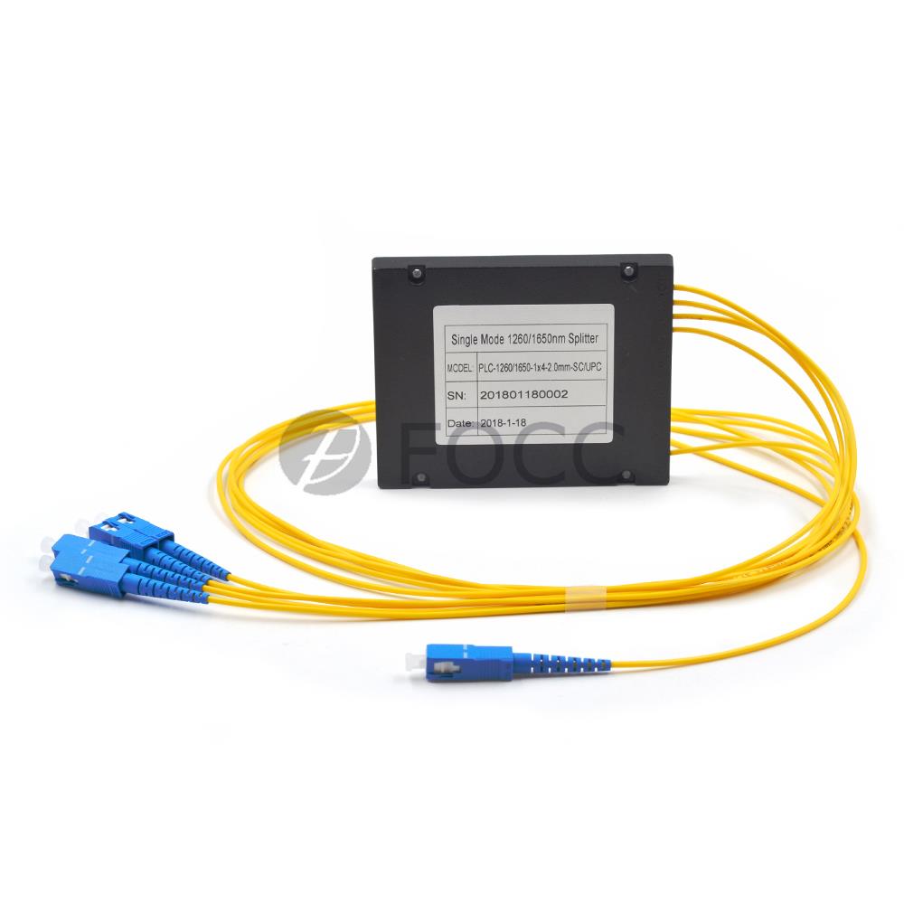 1 x 4 PLC Fiber Splitter, SplicePigtailed ABS Module, 2.0mm, SCUPC .jpg