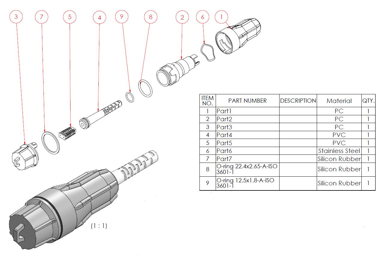 FULLAXS Tshaj LC DX Connector, Waterproof Fiber Optic Connectors FULLAXS Compatible LC DX Connector, Waterproof Fiber Optic Connectors