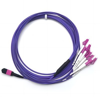 3. {{{{1 hli} mm polarity b 12f mpo mb {3} lc multimode hartime fanout om4 voilet plenum cabling